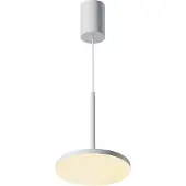 Maytoni LED-Hängeleuchte Plato, weiß, Ø 18,5 cm, Aluminium