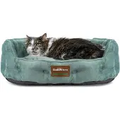 Dripio Hunde- und Katzenbett, Polyester, Grün, 20x19x6 Zoll