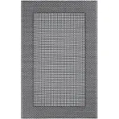 Festnight Outdoorteppich Wetterfest Grau 120x180 cm PP Zweischichtiger Jacquard
