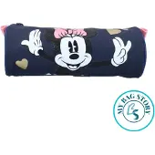 OEM Pennenetui Minnie Mouse, Polyester, 21 cm, Schwarz