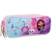 OEM Pennenetui mit Doppel-Fächern, 22 cm, Gabby-Motiv, Rosa