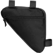 Markenlos Dreieckige Fahrrad-Rahmentasche wasserdicht Nylon 20x18,5x4 cm Schwarz