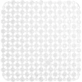 Markenlos Spülenschutzmatte 28 x 28 cm transparent aus PVC für Küche und Bad, 2 Stück