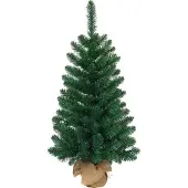 Magic Home Baum MagicHome Weihnachten Rudolf, Tanne in Jute, 90 cm
