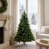 Syfax Künstlicher klappbarer Weihnachtsbaum 150 cm PVC und Metall