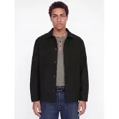 Jack & Jones Langarmhemd "JJESOHO OLLIE OVERSHIRT LS SN" Materialmix, locker geschnitten