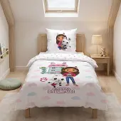 Merkloos Bettwäsche-Set für Kinder, 135x200 cm, aus Flanell-Baumwolle