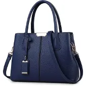 Merkloos Handtasche für Damen – Minimalistisches Design – Blau