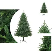 vidaXL Künstlicher Weihnachtsbaum Grün 180 cm PVC PE - Weihnachtsbäume