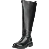 Lazamani Stiefel Damen Schwarz Leder