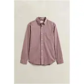 Gant für Herren. 3000100 Popeline Hemd Regular Fit Granatrot (M), Lässig, Kastanienbraun, Baumwolle, Klassisch, Langarm