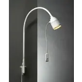Sis LED-Bettleseleuchte mit Flexarm und rotem Licht