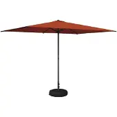 Merkloos Garten-Sonnenschirm, 200 x 300 cm, Creme, Polyester