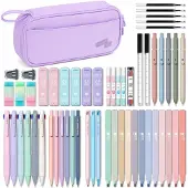 Merkloos Schulbedarf: Etui – 56 Stück – Helllila – Polyester-Organizer