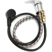 Dripio Salon Wasserhahn-Set mit Sprühkopf, Edelstahl, für Friseur-Waschbecken