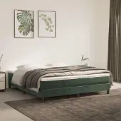 Markenlos Taschenfederkernmatratze Mittelfest Dunkelgrün 160x200x20 cm für Bettgestell