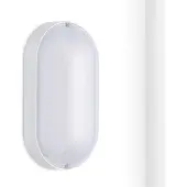 Oktaplex Ovalleuchte LED IP65 9W Kellerlampe 4000K neutralweiß 800lm Kellerleuchte Deckenlampe weiß