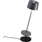 Zafferano Olivia Pro LED-Akkuleuchte-Anthrazit-mit LED (2200K/2700K/3000K)