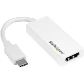 StarTech.com .com USB-C auf HDMI-Adapter mit 4K 30Hz - Weiß, USB Typ-C, HDMI-Ausgang, 3840 x 2160 Pixel