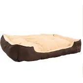 vidaXL Warmes Hundebett mit Polsterkissen L