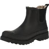 Verbenas 9302181199 Lua Fur Smooth - Damen Chelsea Boots - Black-Black, Größe:37 EU