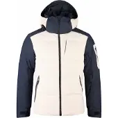Rossignol - Wasserdichte Skijacke mit natürlicher Daunenfüllung - M Snowblaze Down Cb Ski Jacket Silver Cloud/Black für Herren - Größe L - Beige