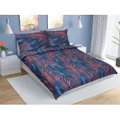 Bellatex Baumwollbettwäsche - Blau - 140x200, 70x90