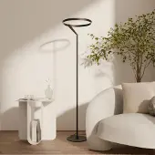 LUMIÈRE Design Stehleuchte 'Noxi' LED dimmbar Up- & Downlight Schwarz