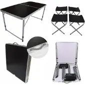 Biovita Egarden Camping-Tisch faltbar robust 60,5 x 123 cm