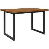 Syfax Live Edge Esstisch 120 x 80 x 75 cm Massivholz Akazie