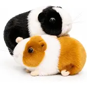 Merkloos 2 Plüsch-Meerschweinchen für Kuschelstunden