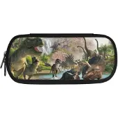 OEM Großes Federmäppchen mit Dinosaurier-Motiv, Reißverschluss, Einheitsgröße