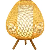 Fine Asianliving Bambus Tischlampe Natürlich Handgefertigt - Colette D30xH38cm