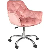 TEXTILOMANIE Bürostuhl Q-190 VELVET, antikrosa