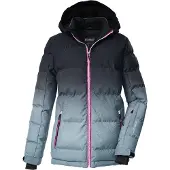 Killtec Mädchen Skijacke/Ski-Steppjacke mit Kapuze und Schneefang KSW 330 GRLS S