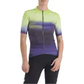 Sportful Damen-Radtrikot Flow Supergiara-Lila/Lime-S