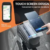 Markenlos Oberrohrtasche Fahrrad wasserdicht Touchscreen für Smartphones Mountainbike