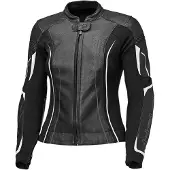 Held Debbie 3 Damen Motorrad Lederjacke, schwarz/weiß, 38