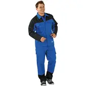 Planam Weld Shield Jacke kornblau/schwarz Größe 62