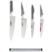 Global Messerset mit Magnetleiste