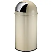 EKO - Pushcan 40 Liter - Steel - Creme