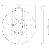 Textar Bremsscheibe 92219505 360mm 36mm für VW PORSCHE