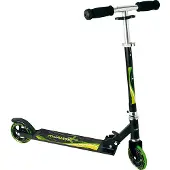 Muuwmi Aluminium Scooter – Tretroller, 125 mm, ABEC 5, , höhenverstellbar, schwarz-grün