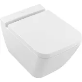 Villeroy & Boch Finion Tiefspül- WC, mit Wassersparsystem, spülrandlos, 375x560mm, 4664R0R1, Farbe: Weiß CeramicPlus