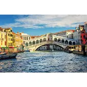 Papermoon Fototapete "Grand Canal and Rialto bridge", bunt, B:3,5m L:2,6m, Vlies, Tapeten, Fototapete