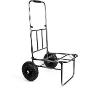 X2 Transportwagen für Fischer - Geräumig und faltbar - Ausziehbarer Griff - Luftreifen - Einfacher Transport von Angelausrüstung - Strandwagen 100x40x31cm - Der ultimative Angelfreund!