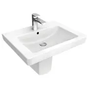 Villeroy & Boch V&B Möbelwaschtisch Subway 2.0 65x47cm, we C+, mit Hahnloch, Überlauf