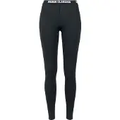 Urban Classics Damen Logos-Leggings, schwarz, XL