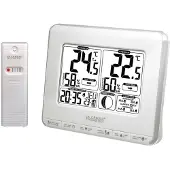 La Crosse Technology WS6812 Funk Wetterstation Silber Wetter Modell Display Digitalweitblick