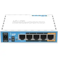 Mikrotik hAP, 2,4 GHz, 10,100 Mbit/s